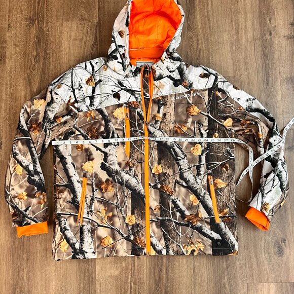 Legendary Whitetails Big Game Snow Camo Insulated Hooded Hunting Jacket 2XL - Picture 8 of 12